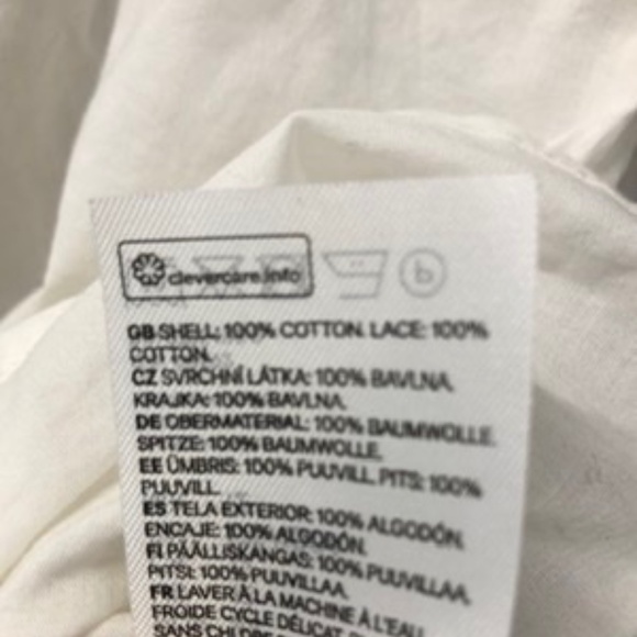 Cotton Raffled Blouse Top, M/L - Picture 8 of 9